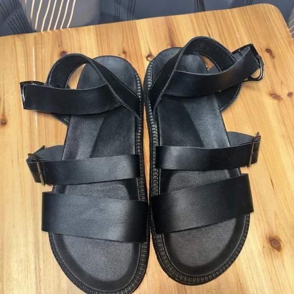 meijia Shoes Meijia Size 95 Womens New Black Strappy Sandals